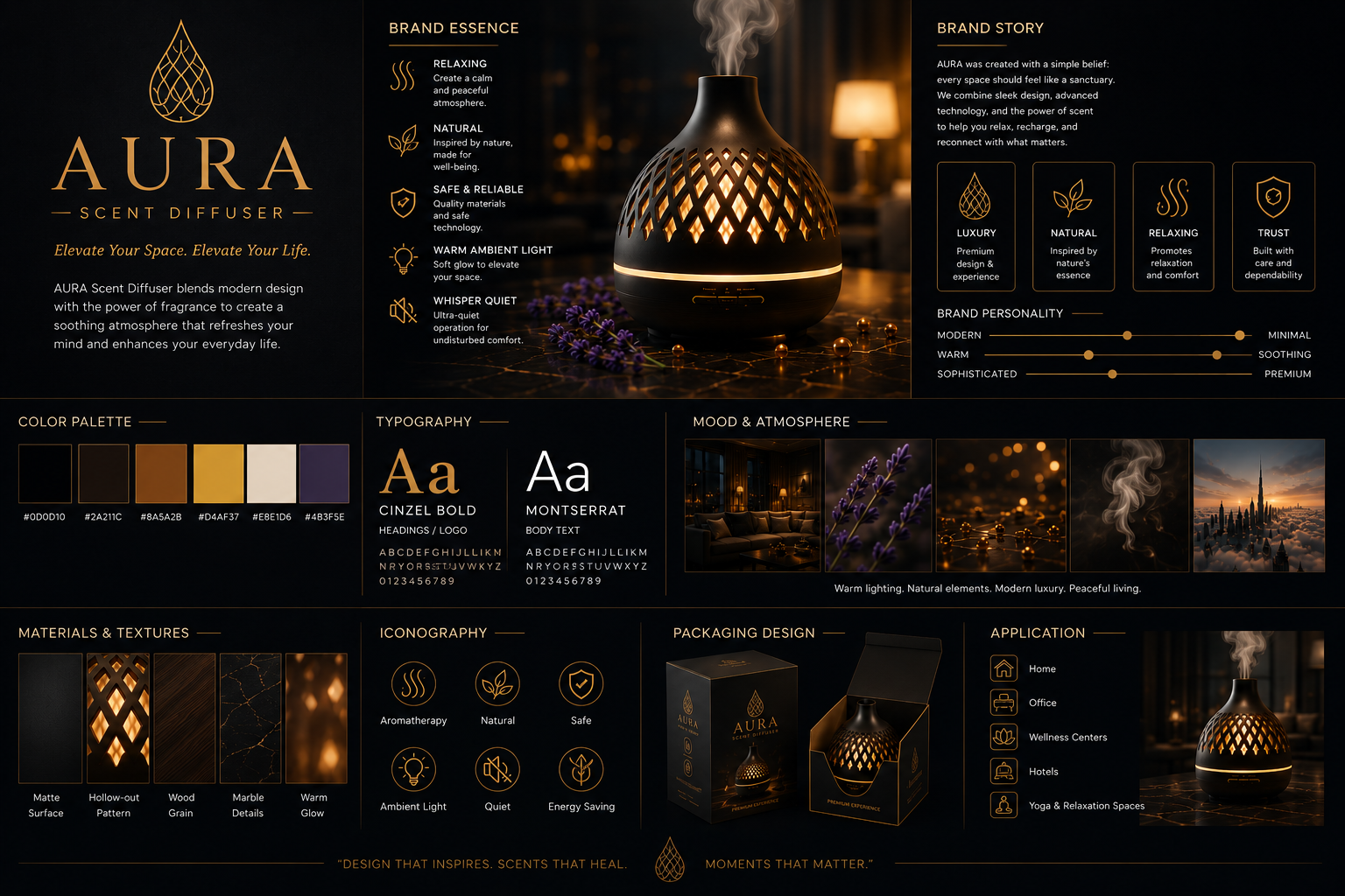 AURA Scent Diffuser Commercial — creative direction