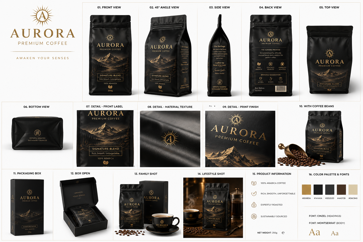 Aurora Premium Coffee — product presentation