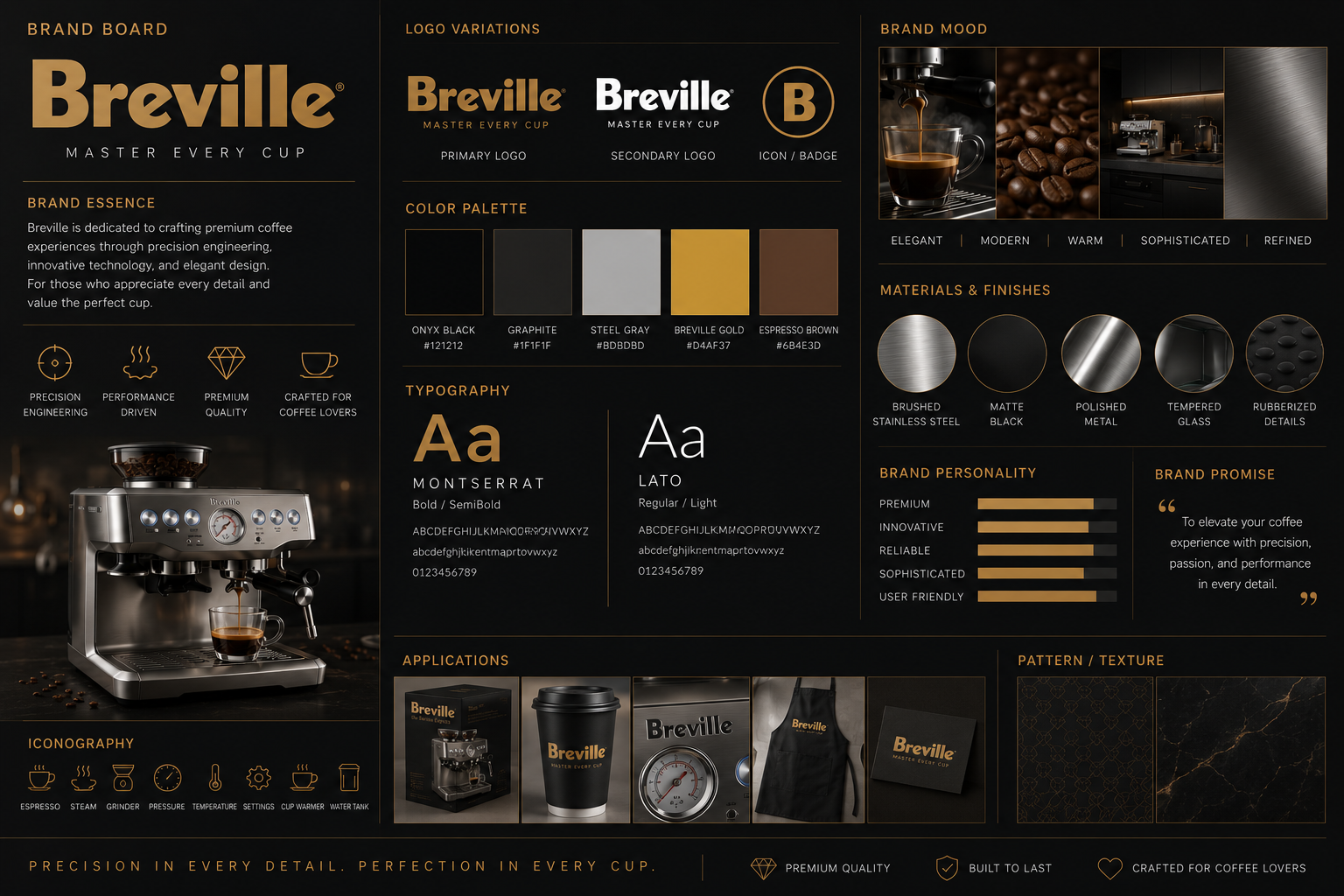 BARISTO Precision Espresso Machine — brand identity
