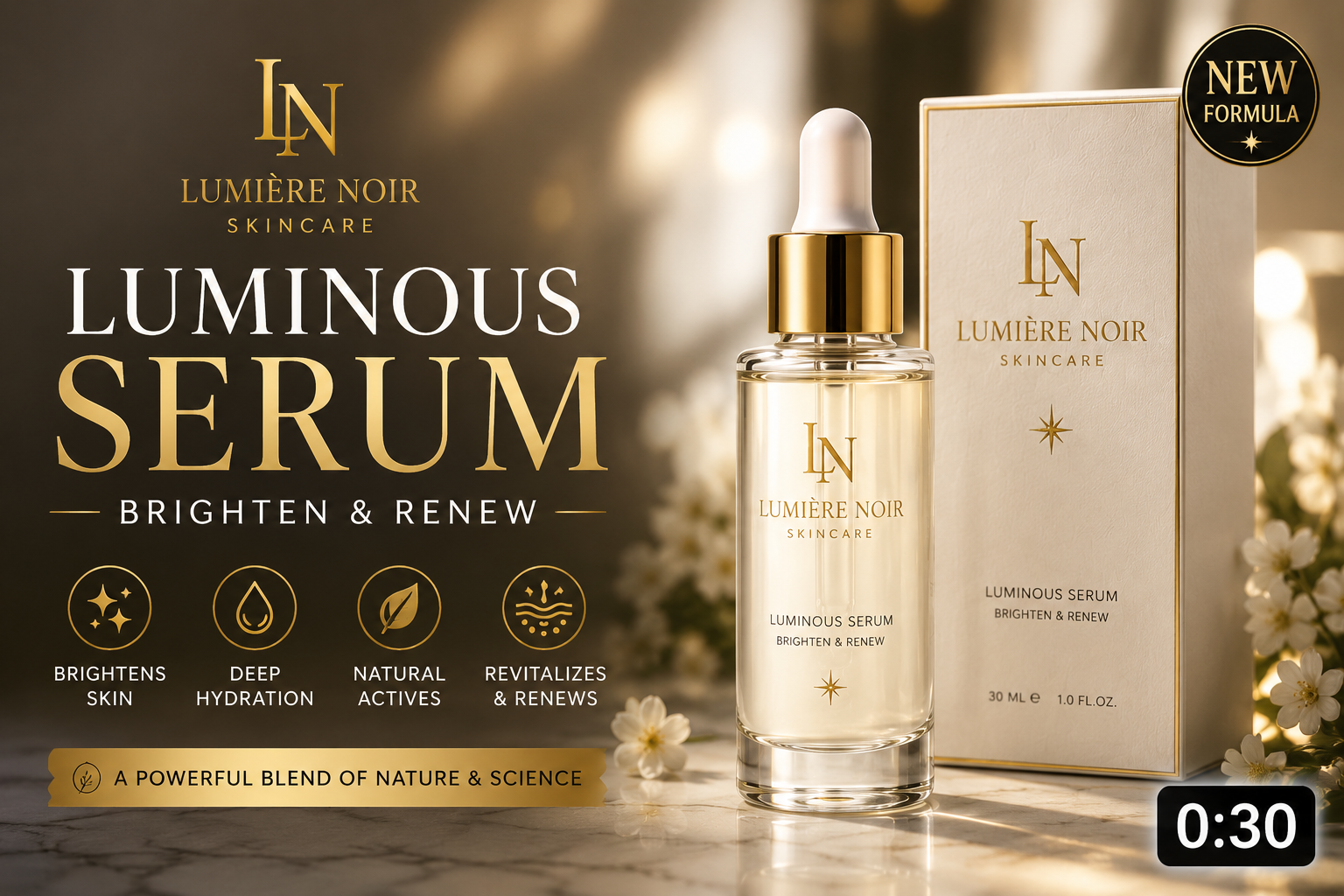 LUMIÈRE NOIR – Luminous Serum Commercial