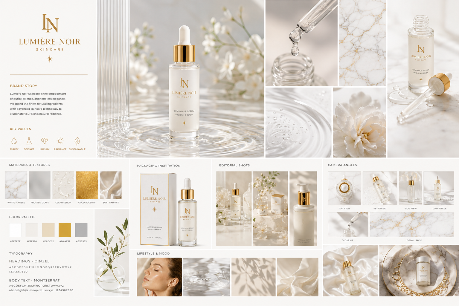 LUMIÈRE NOIR – Luminous Serum Commercial — creative direction