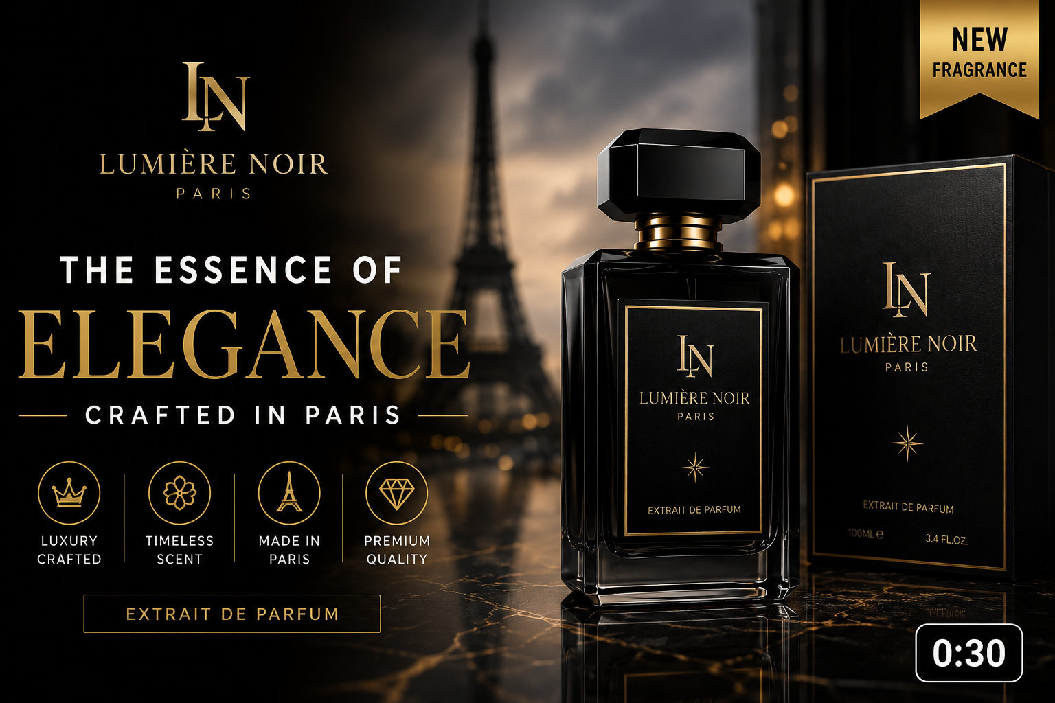 LUMIÈRE NOIR – Luxury Perfume Brand Identity