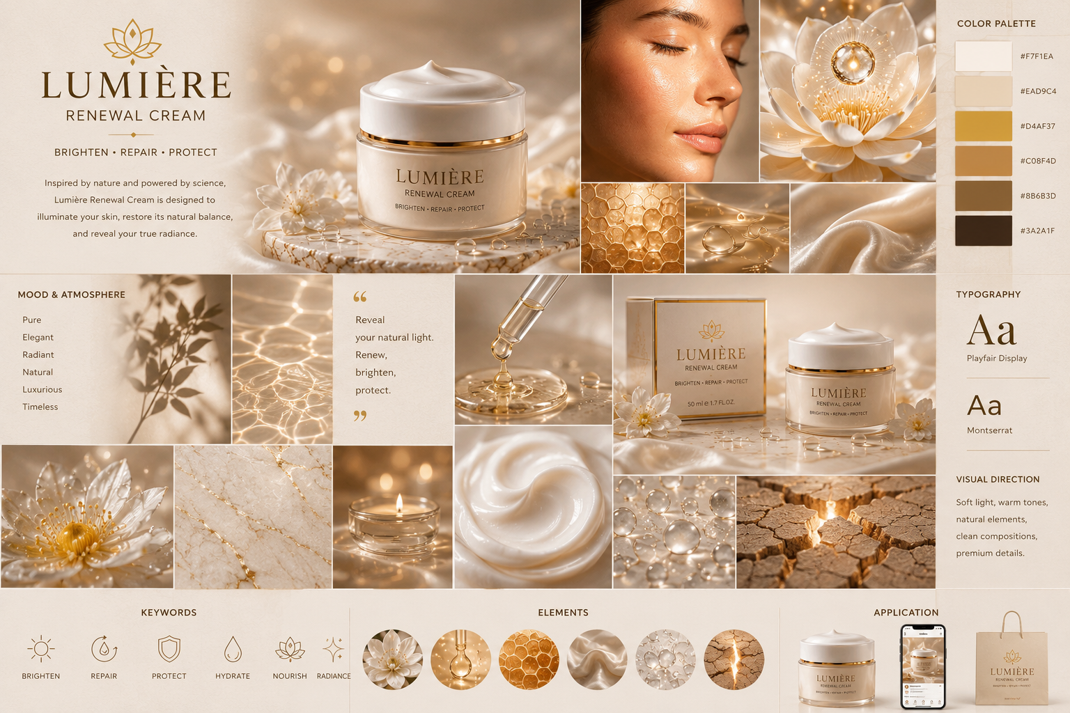Lumière Renewal Cream — creative direction