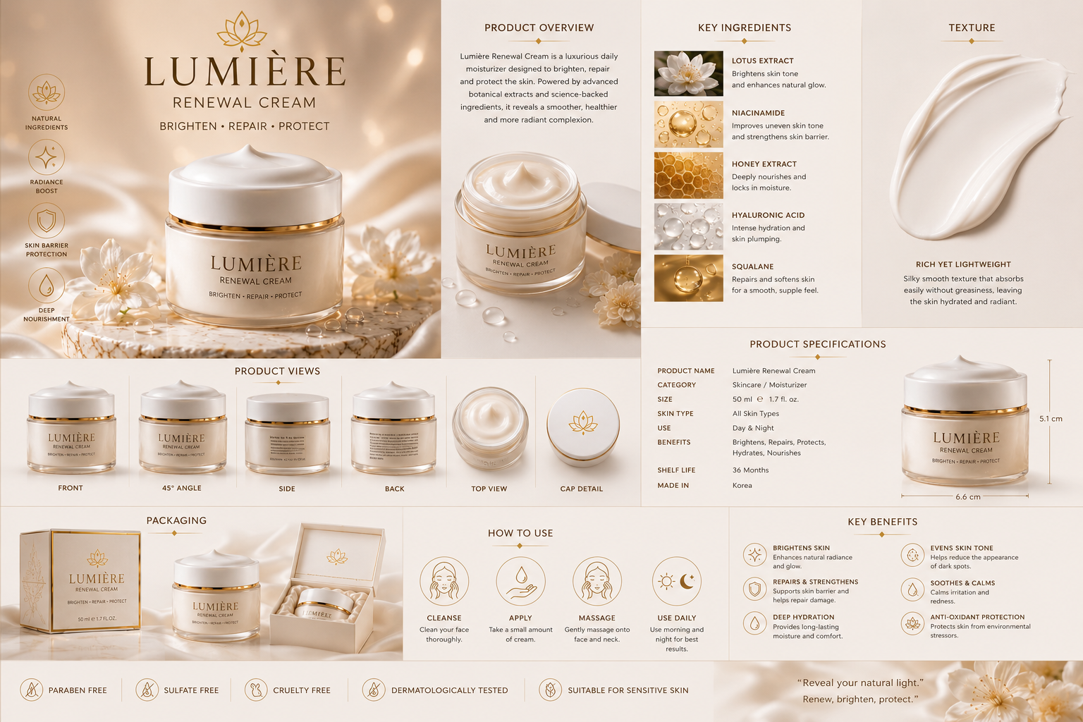Lumière Renewal Cream — product presentation