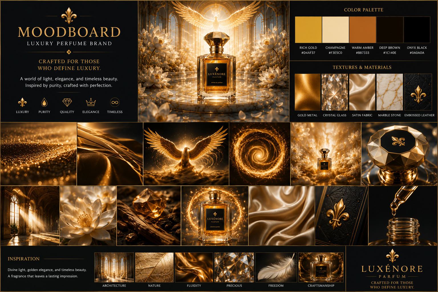 Luxénore Parfum cinam — creative direction