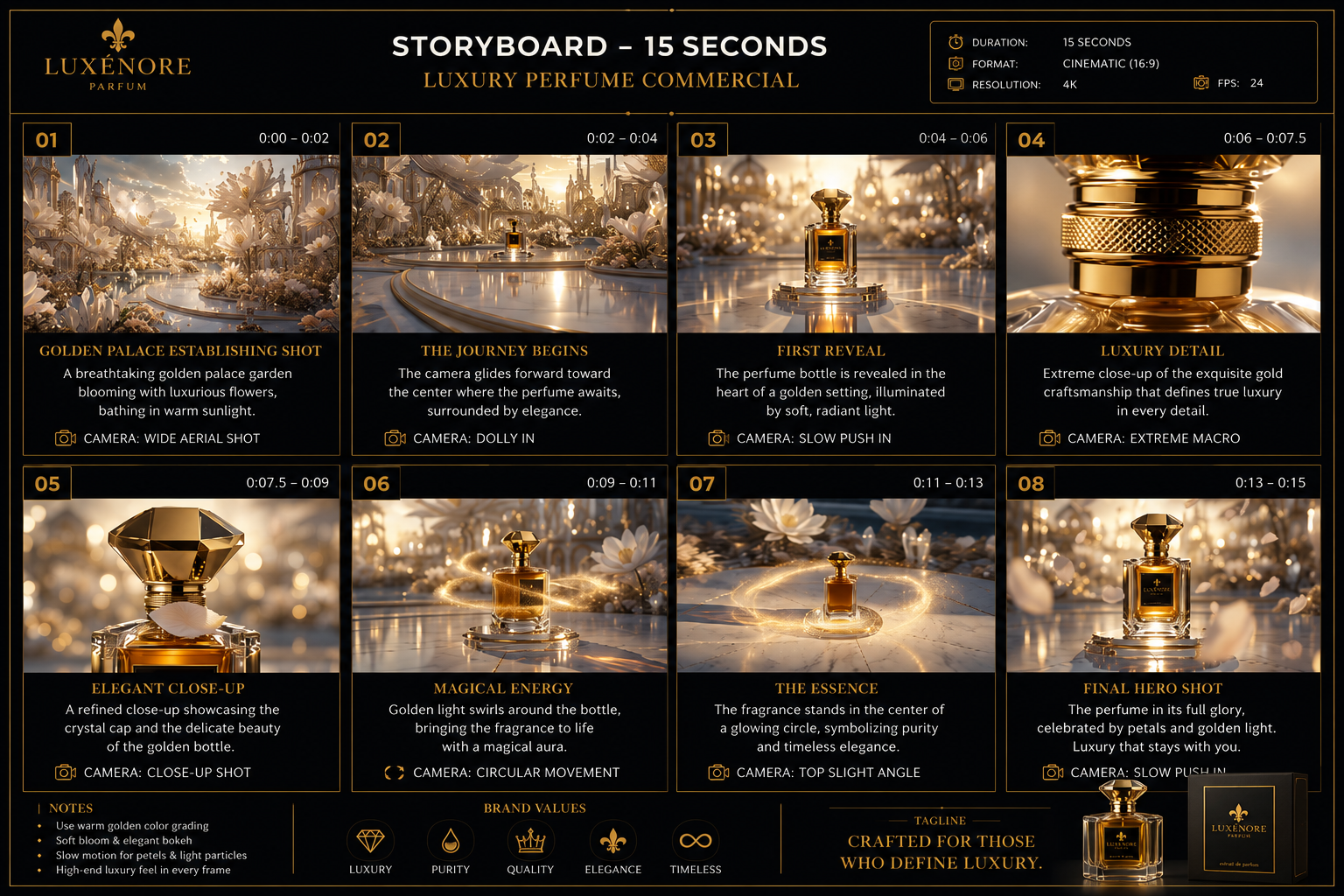 Luxénore Parfum – Crafted for Luxury — storyboard