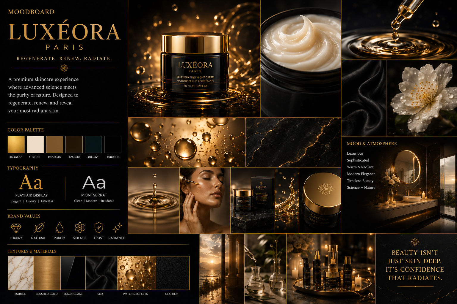Luxéora Paris Regenerating Night Cream — creative direction