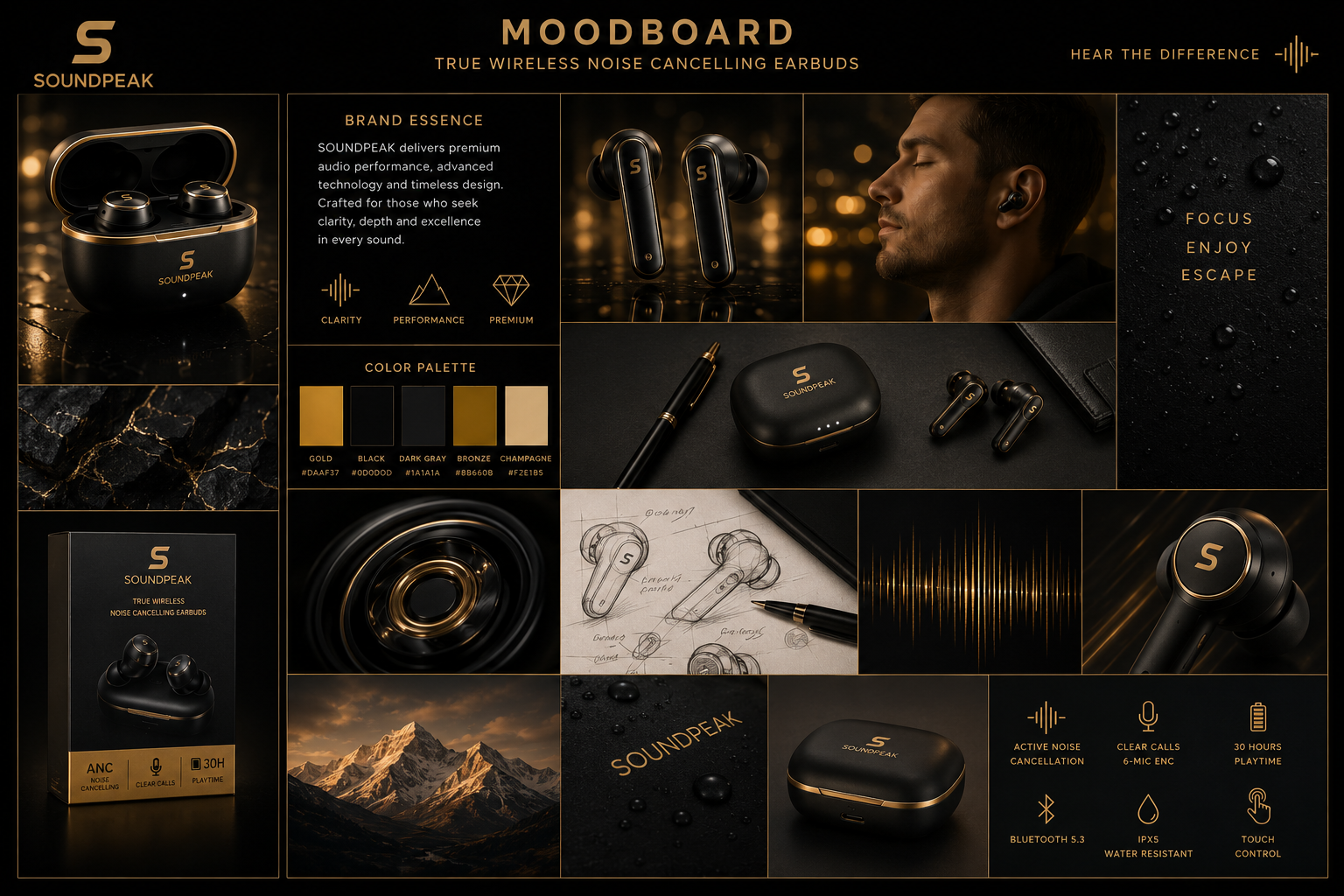 SoundPeak Earbuds — creative direction