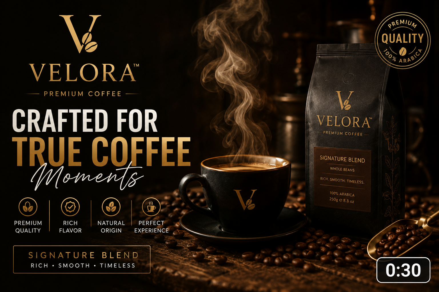 Velora Premium Coffee – Signature Blend