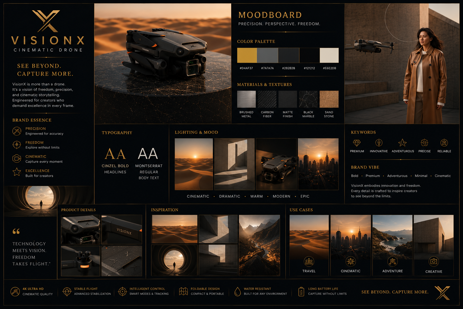 VisionX Cinematic Drone — creative direction